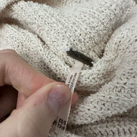 Free People Low Tide Cardigan Size XS/S in Cream - Picture 4 of 4